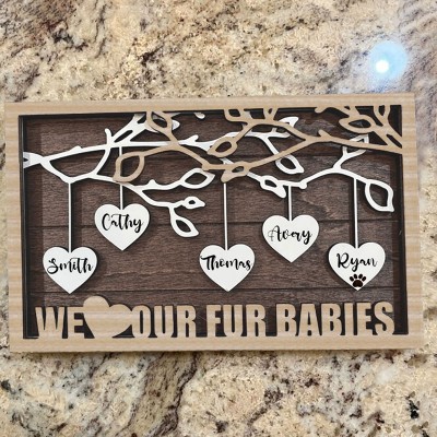 Gift Idea for Mom Grandma Wife Personalized Wood Family Tree Sign Christmas Gift