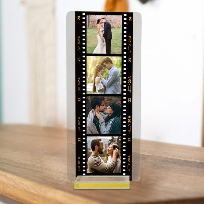 Personalized Film Photo Acrylic Plaque Memorial Gifts for Couple Valentine's Day Gift Ideas for Boyfriend Anniversary Gifts