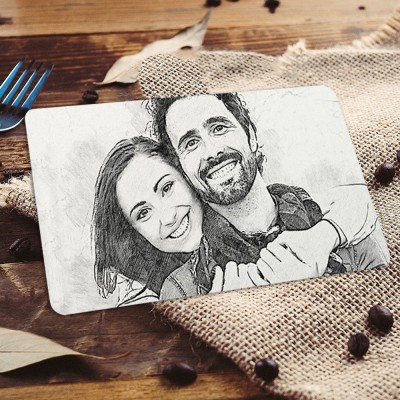 Personalized Photo Metal Wallet Card Custom Photo Love Note For Him or Her Valentine's Day Gift for Wife Girlfriend