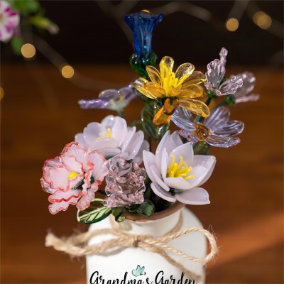 Personalized Glass Birth Month Flower Gift Ideas for Mom Grandma Unique Mother's Day Gifts