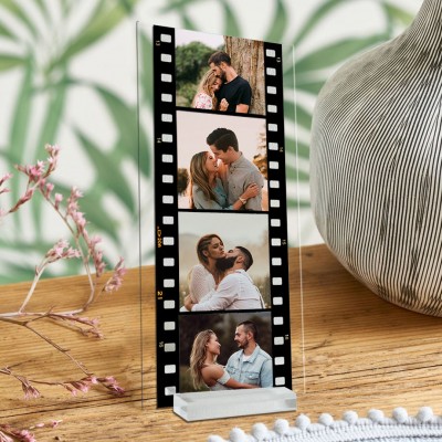Personalized Memory Film Photo Plaque Camera Roll Gift Meaningful Valentine's Day Gifts Anniversary Gifts for Husband