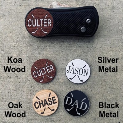 Personalized Engraved Golf Ball Marker Divot Tool Unique Gift for Men Dad Anniversary Valentine's Day Gift for Him
