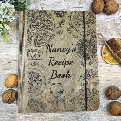 Personalized Grandma's Wooden Recipe Book Unique GIfts for Grandma Mom Christmas Gift Ideas for Her