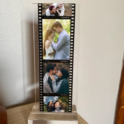 Custom Memory Film Photo Plaque Valentine's Day Gifts for Couple Anniversary Gift Ideas for Wife