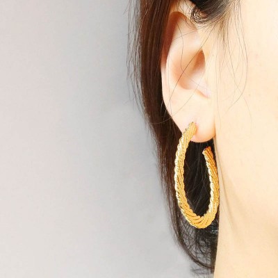 Flat Threaded Earrings