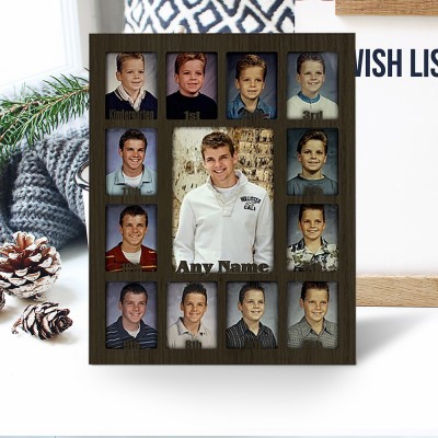 Personalized School Days Picture Frame K-12 Kids Gift Christmas Gift
