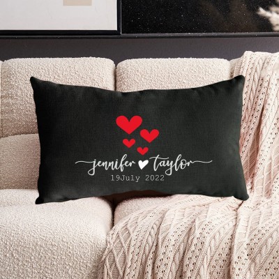 Personalized Wedding Gift Pillow Customize Couple Pillow Love Gift for Wife Valentine's Day Gift