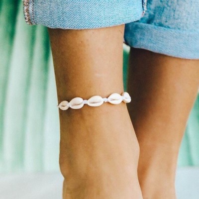 KNOTTED COWRIES ANKLET