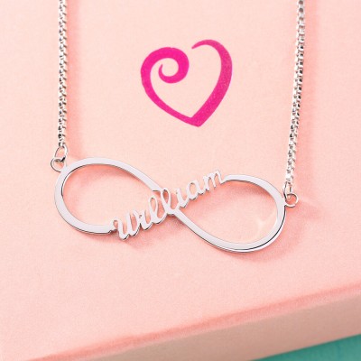 Personalized Single Names Infinity Necklace
