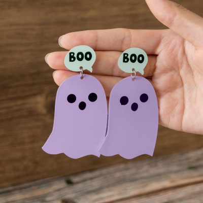 Halloween Ghost Earrings Fall Autumn Accessories Gift For Her
