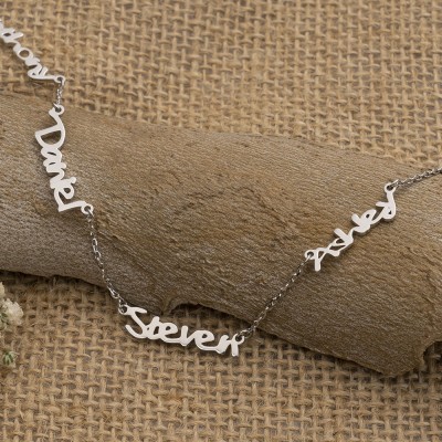 Personalized 1-6 Name Necklace for Her