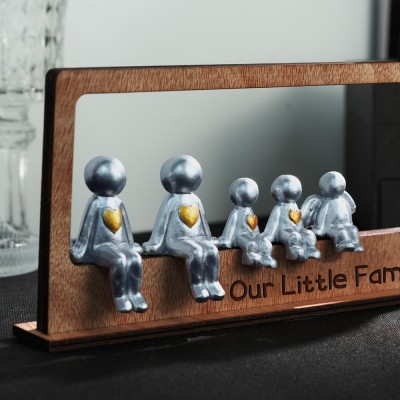 Personalized Family Sculpture Figurines Unique Gift Ideas for Wedding Anniversary Valentine's Day