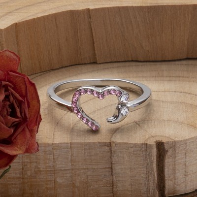 Semicolon Ring Heart Shape Ring Love Ring  Birthday Anniversary Gift For Her