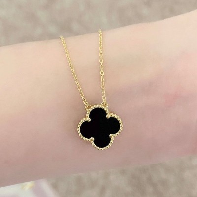 Lucky Four Leaf Clover Necklace for St. Patrick's Day
