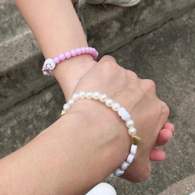 Mommy and Me Back to School Beaded Name Bracelets