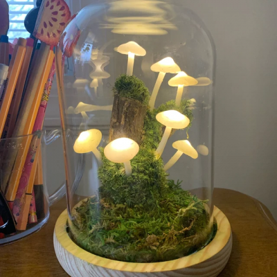 Handmade Small Tree Mushroom Lamp Love Gift for Girlfriend Valentine's Day Anniversary Gift for Her