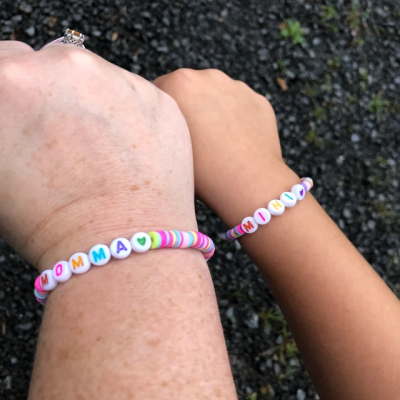 First Day of Kindergarten Mommy and Me Matching Bracelet Back to School Gifts