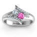 Personalized Birthstone Promise Ring With Engraving