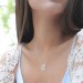 Dainty Monogram Necklace | Custom Block Monogram Initials Necklace | Personalized Name Jewelry