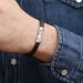 Personalised Contrast Leather Bracelet