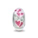 Pink Hearts Murano Charm