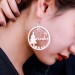 Personalized Circle Name Earrings