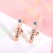 Personalized Bar Earrings with Birthstones