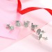 Personalized Pet Photo Stud Earrings in Silver