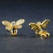 Natural Citrine Bee Shape Earrings