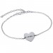 Personalized Anklet With Engraved Heart Charm